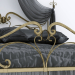 3D Art Nouveau Tarzı Yatak modeli satın - render