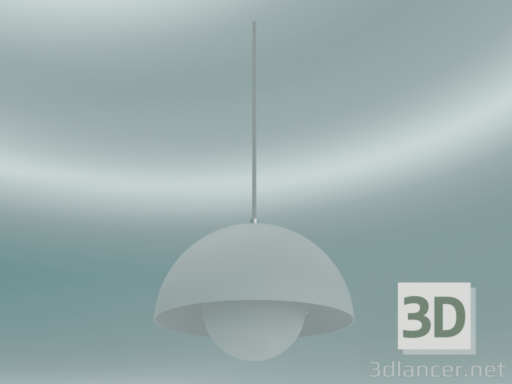 3d model Pendant lamp Flowerpot (VP1, Ø23cm, H 16cm, Matt white) - preview