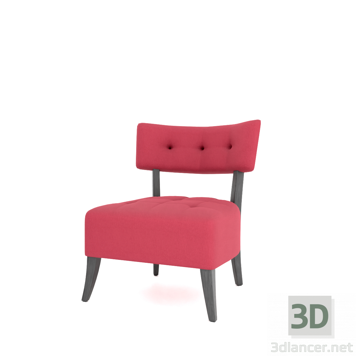 modèle 3D de Chaise rouge Herman acheter - rendu