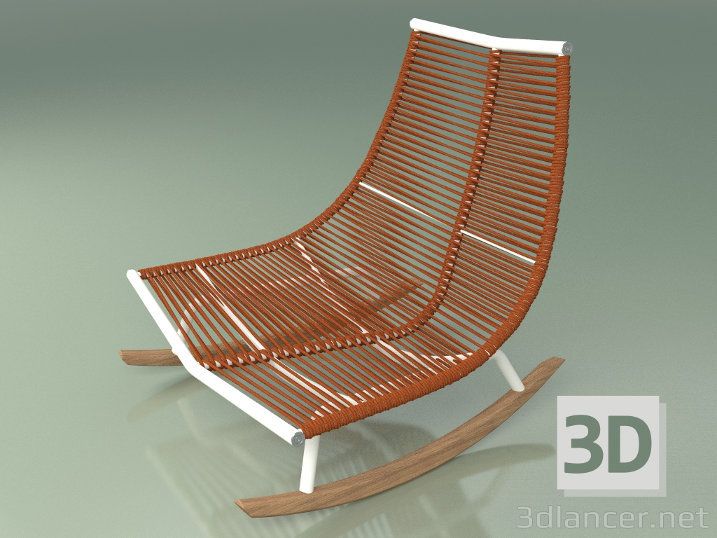 3d model Rocking chair 003 (Metal Milk) - preview