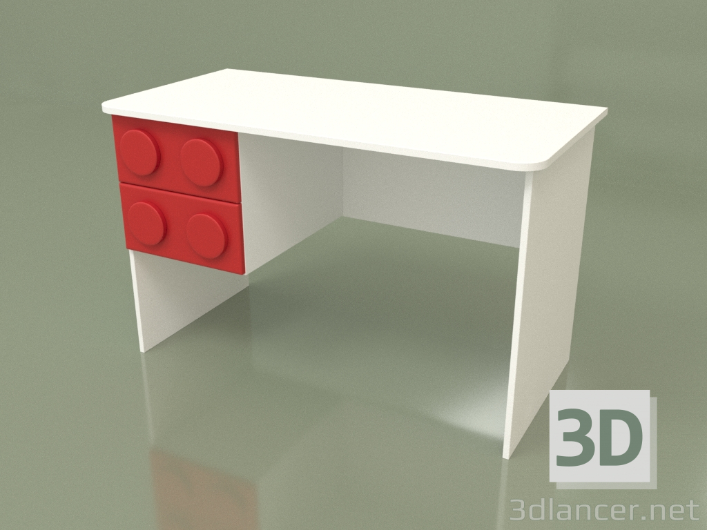 3D Modell Linker Schreibtisch (Chili) - Vorschau