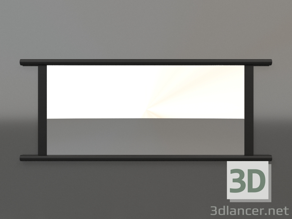 modello 3D Specchio ZL 26 (1400x570, legno nero) - anteprima