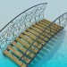 3D modeli Park köprü - önizleme
