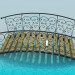 3D Modell Park-Brücke - Vorschau