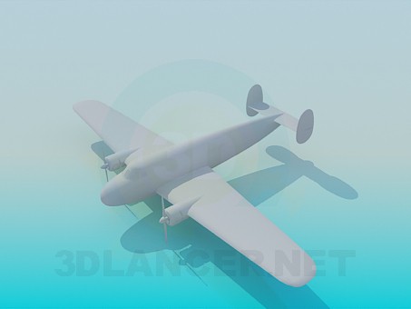 3D Modell Flugzeug - Vorschau