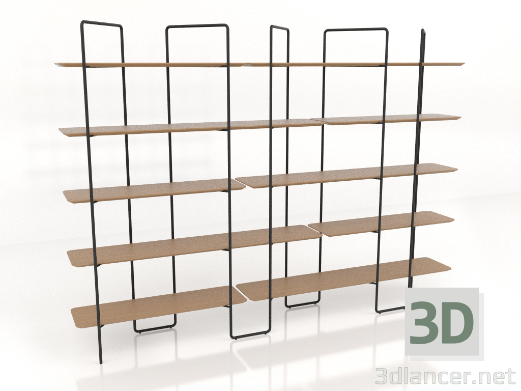 3d model Modular rack (composition 16 (10+11+U)) - preview