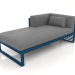 3D Modell Modulares Sofa, Teil 2 links (Graublau) - Vorschau