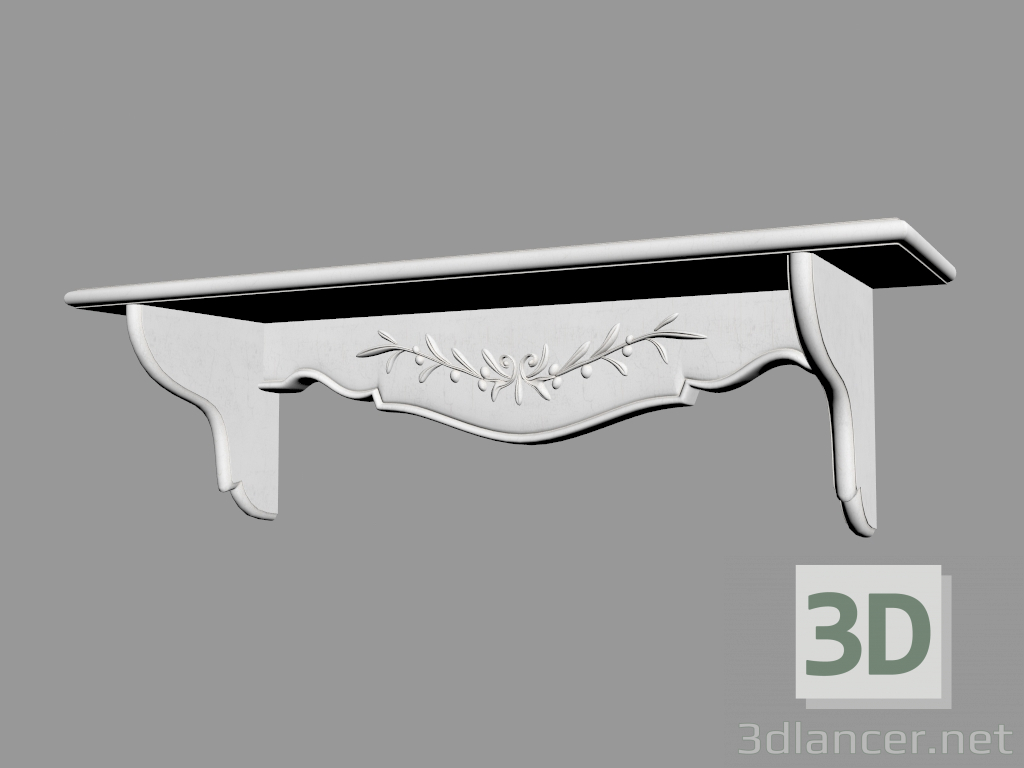 modèle 3D Étagère (PQAH) - preview