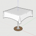 3D Modell Tisch mit einer Tischdecke - Vorschau