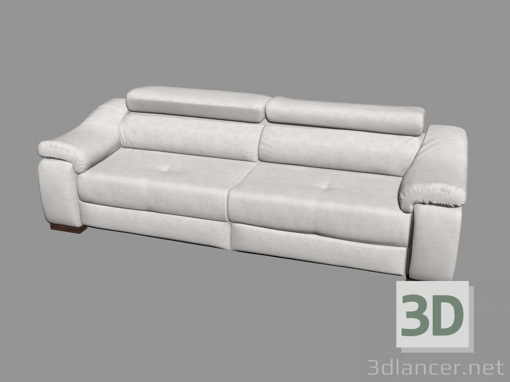3 डी मॉडल डबल सोफा - पूर्वावलोकन