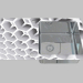 3D Modell Waschen von Glas-Stahl, 1 Kammer mit einem Flügel zum Trocknen - Edge Diamond Pallas (ZSP 0C2C) - Vorschau