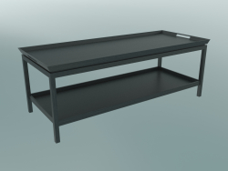 Newport coffee table with tray and shelf