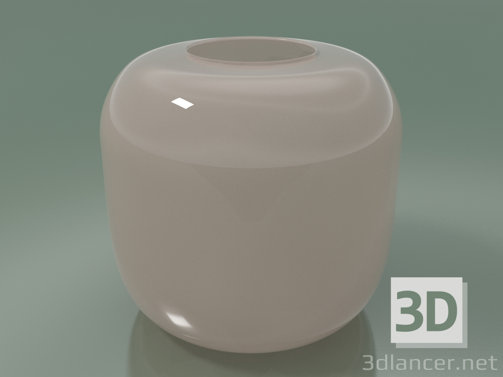 3D Modell Vase Lord (H 23 cm, rosa geblasen) - Vorschau