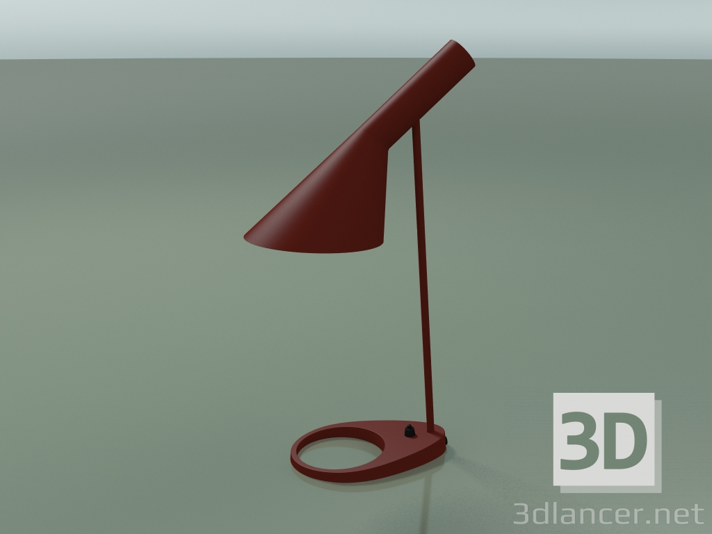3d model Lámpara de mesa AJ TABLE (20W E27, RUSTY RED) - vista previa