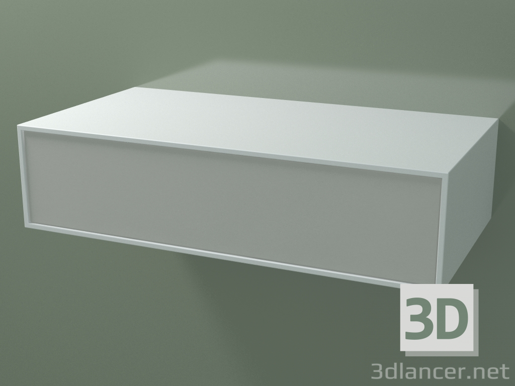 3d model Caja (8AUDAB01, Glacier White C01, HPL P02, L 96, P 50, H 24 cm) - vista previa