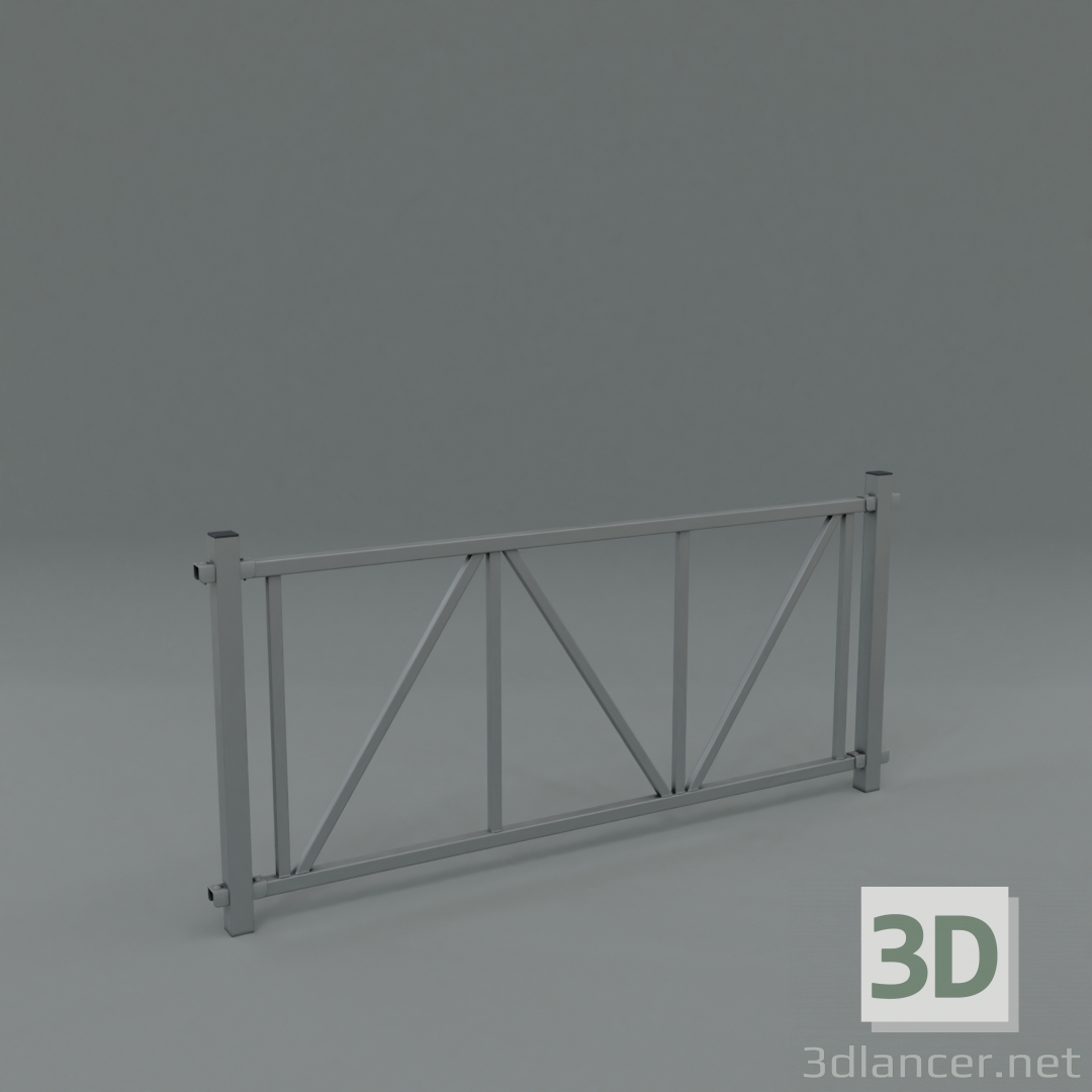 Pared 3D modelo Compro - render