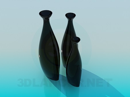 modello 3D Set di vasi - anteprima