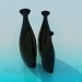 modèle 3D Ensemble de vases - preview
