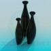 3D modeli Vazolar küme - önizleme