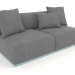 modello 3D Modulo divano sezione 4 (Grigio blu) - anteprima
