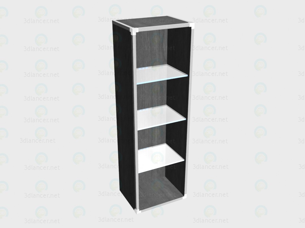 3d model Bookstand (with glass shelves and lighting) - preview