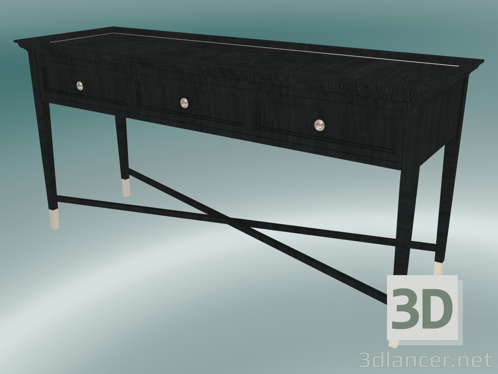 modèle 3D Console Stafford à 3 tiroirs - preview