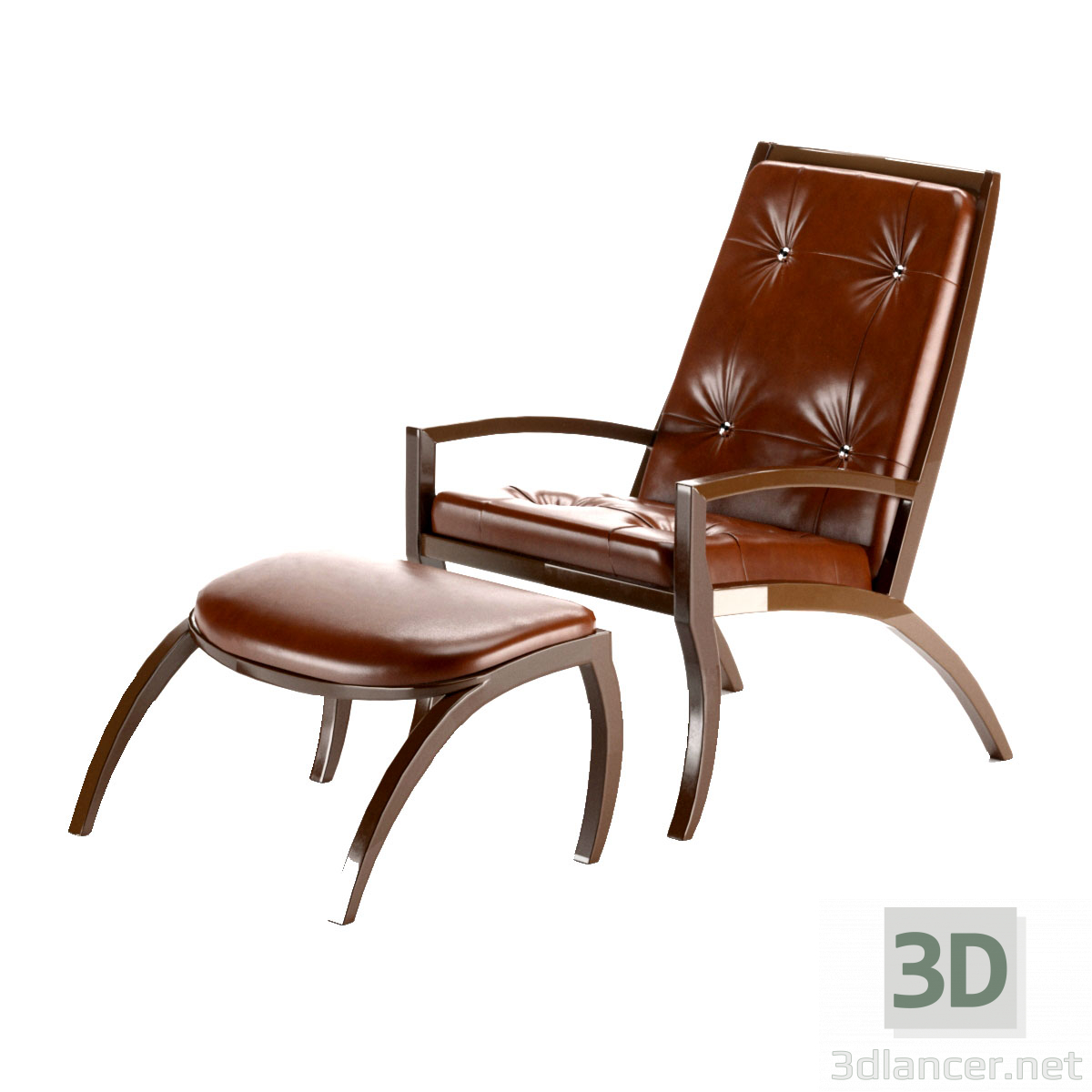 3 डी बंहदार कुरसी मॉडल खरीद - रेंडर