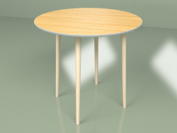 Середній стіл Супутник 80 см шпон (світло-сірий)