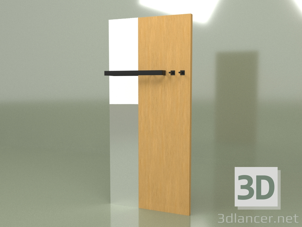 modello 3D Set DUO (rotaia impiallacciata rovere nero tono 2) - anteprima