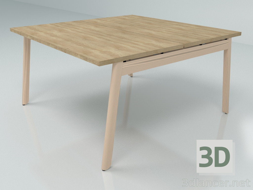 modello 3D Tavolo da lavoro Ogi B Bench Slide BOB44 (1400x1410) - anteprima