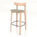 3d model Bar stool Nora with fabric upholstery (light) - preview