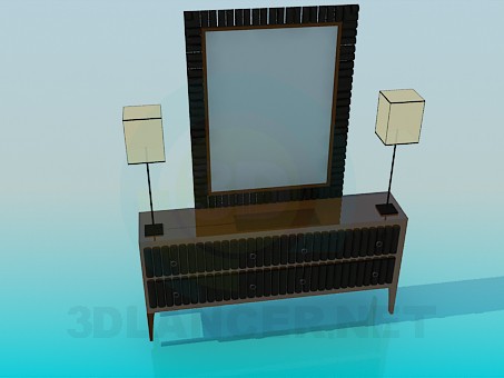3d model Pier-glass - vista previa