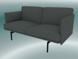 Studio sofa Outline (Remix 163, Nero)