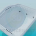 3D Modell Rechteckige Badewanne mit Whirlpool - Vorschau