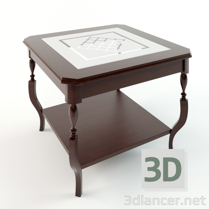 modello 3D Tavolino Viola - anteprima