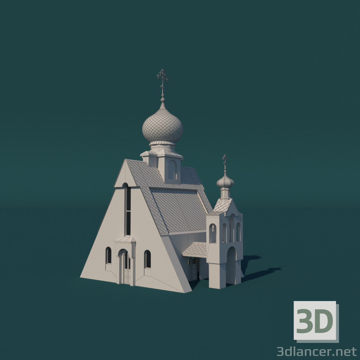 modèle 3D de Chapelle de Nicolas le Merveilleux Tarkhankut acheter - rendu