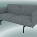Modelo 3d Sofá de estúdio Outline (Vancouver 14, Preto) - preview