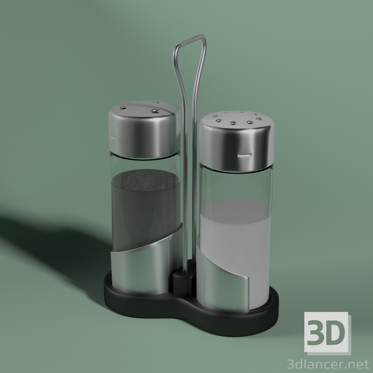 Saleros y pimenteros 3D modelo Compro - render