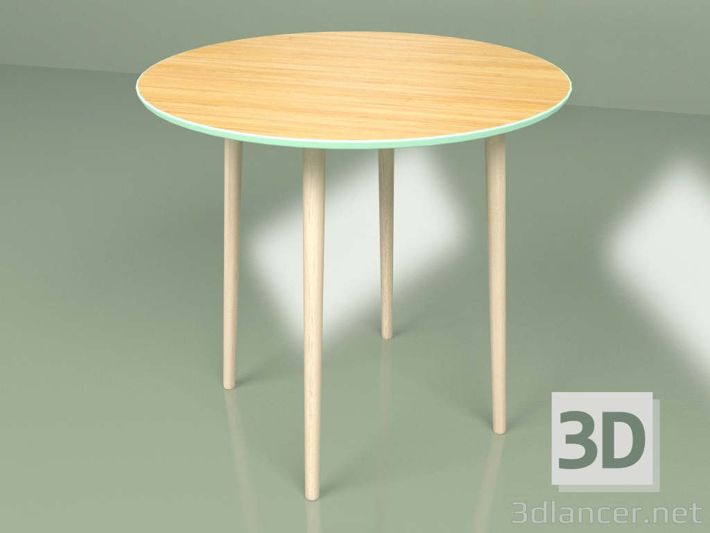 modèle 3D Milieu de table Spoutnik 80 cm placage (vague de mer) - preview