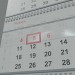 Calendario 3D modelo Compro - render