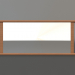 3d model Mirror ZL 26 (1400x570, wood red) - preview