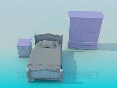 3D Modell Kindergarten Möbel - Vorschau