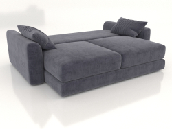Sofa-bed straight SHERLOCK (unfolded, upholstery option 2)