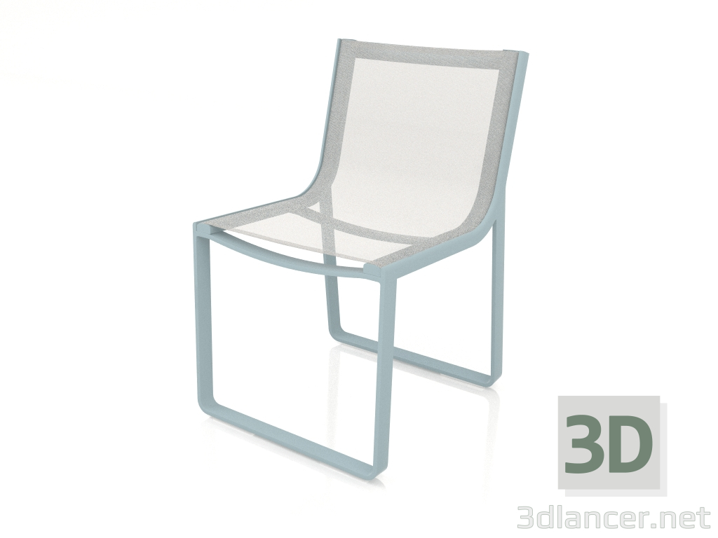 3d model Dining chair (Blue gray) - preview