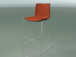 Bar chair 0477 (on the slide, with upholstery in the front, polypropylene PO00109)