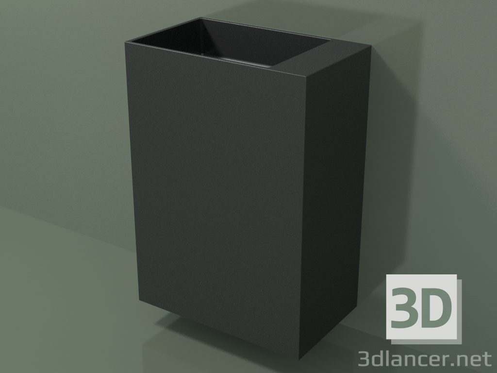 modello 3D Lavabo sospeso (03UN36103, Deep Nocturne C38, L 60, P 36, H 85 cm) - anteprima