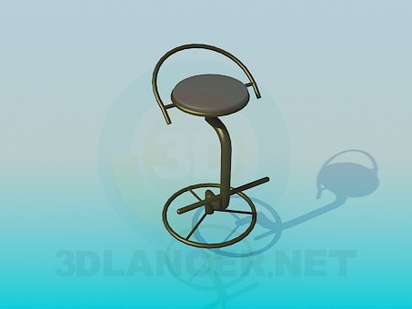 3D Modell Bar-Stuhl - Vorschau