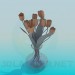 3d model Tulips in a Vase - preview