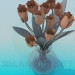 3d модель Тюльпани у вазі – превью