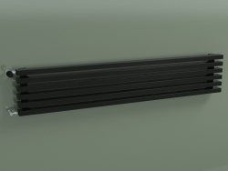 Radiador horizontal RETTA (6 seções 1500 mm 60x30, preto brilhante)